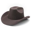 Cracked Light Board Top Western Cowboy Hat Festival Stage Performance Top Hat Trendy Jazz Hat
