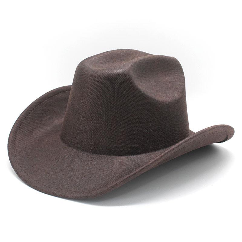 Cracked Light Board Top Western Cowboy Hat Festival Stage Performance Top Hat Trendy Jazz Hat