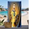 Cristiano Ronaldo Aufdruck Strandtuch Schnelltrocknend Super Saugfähig Weiches Badetuch zum Schwimmen Strand Reisen Fan Souvenir Geschenk