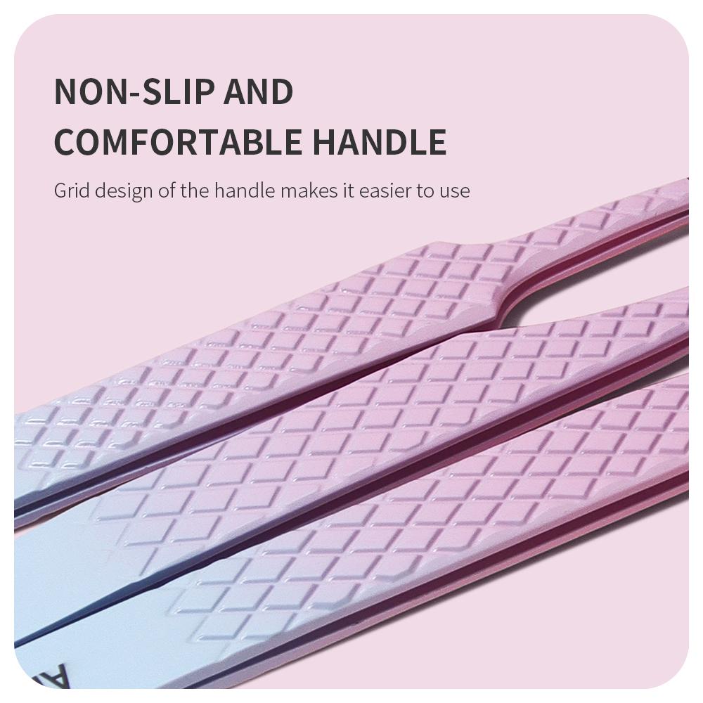 ANNAFRIS Fiber Tip Lash Tweezers Stainless Steel Eyelash Extension Tweezers Precise Fiber Anti-slip Tweezer Makeup Tools