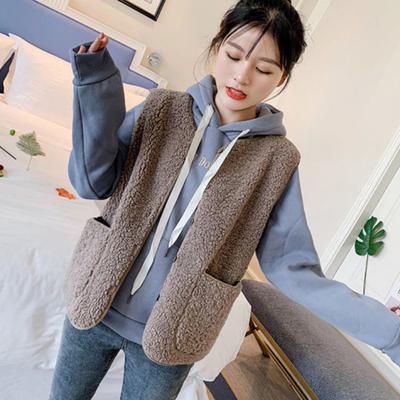 Herbst Winter Plüsch Westen Jacken Frauen Casual Dicke Warme Ärmellose Mäntel Neue Fleece Westen