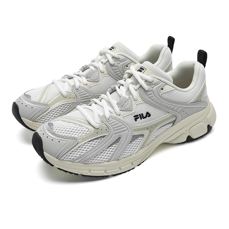 New FILA MATTRUN Lightning Shoe Coverage Support Low Top Casual Shoes Men's White Gray F12M532124FTA
