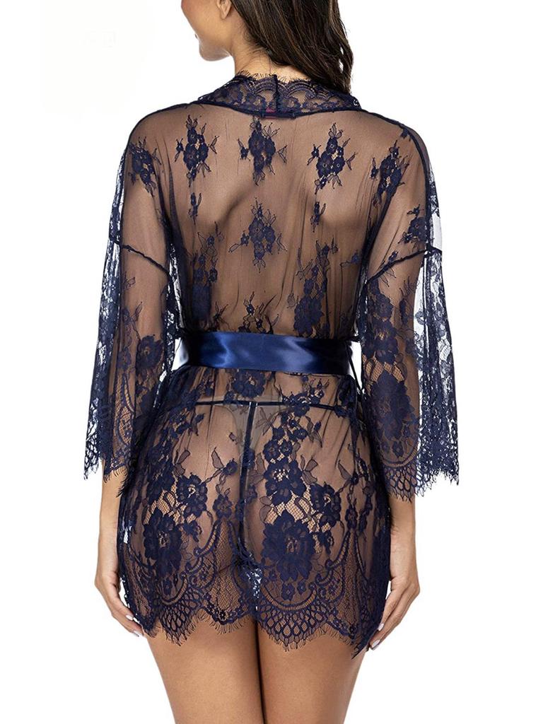 Plus Size European & American Style Lace Lingerie Nightgown – Sexy & Provocative