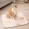 Washable Cooling Dog Mat Cool Feeling Cat Sleeping Cushion Cartoon Pattern Pet Nest Mat  Car Travel