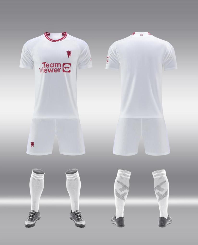 Adult football jersey set Boys Messi C Luo jersey Primary school girls class game training jersey customization