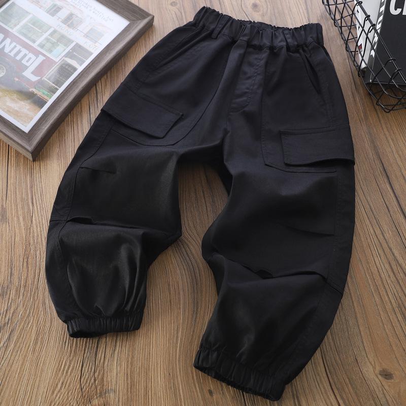 2025 Dětské keprové cargo kalhoty z prané bavlny - Klasické a všestranné sportovně ležérní