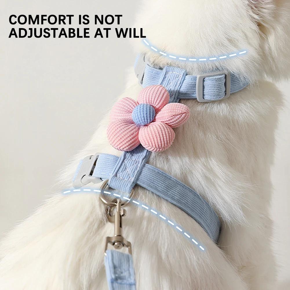 Cat Leash Anti Stripping Outgoing Special Cat Walking Vest Type Chest Strap Small Dog Dog Anti Running Cat Leash Outdoor Walking