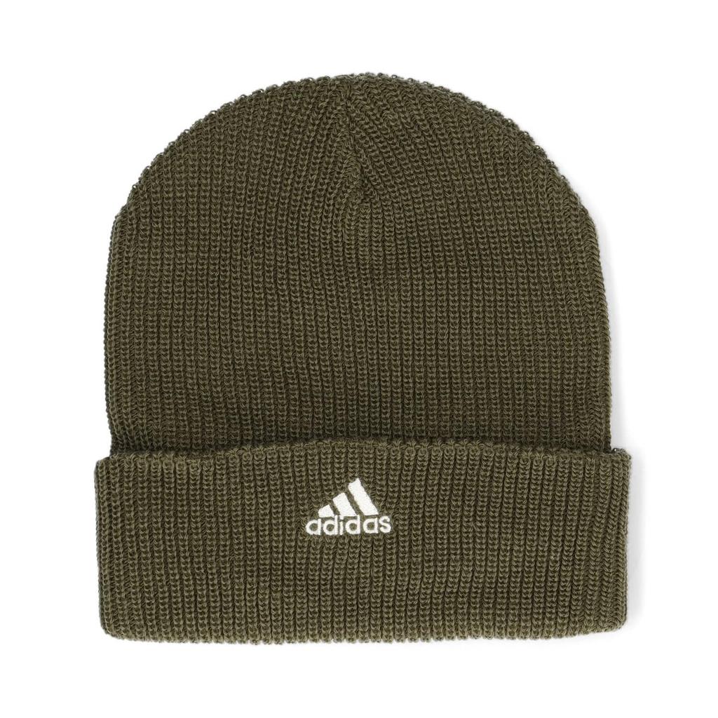 adidas Acrylic Knit Light 55 Mid-Logo Cap, Green,