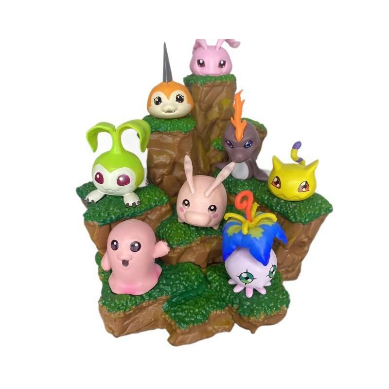 Digital baby surrounding juvenile beast figures 8 small, animation cute cartoon desktop tide play car ornament