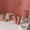Nordic Ceramic Vases 4-piece Love Vases Living Room Flower Arrangement Decoration Home Decoration Flower Pot Gifts Korean Style