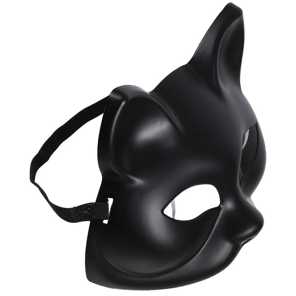 Party Mask Fashion Shows Masquerade Costume Cosplay Accessory Solid-colored Mask Black Plastic 1Set
