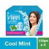 Vivel Cool Mint Soft Fresh Skin Soap 600g x 4 Soap For Women And Men Gentle Nourishing Bar For All Skin Types Soft Glowing Moisturised Skin