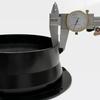 ABS Exhaust Duct Connector Flange Round Air Vent Duct Flange Bevel Flange Adapter  Kitchen
