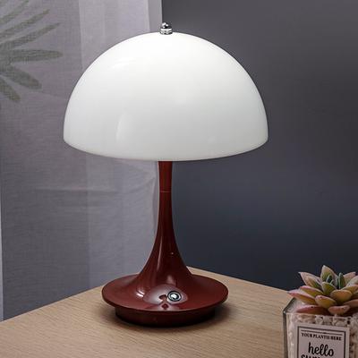 LED Mushroom Small Table Lamp Portable USB Charging Dimmable Flower Bud Lamp Bedroom Bedside Lamp Decorative Night Light