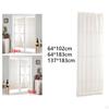 Elegant White Door Drapery Set with Rod Pockets for Home