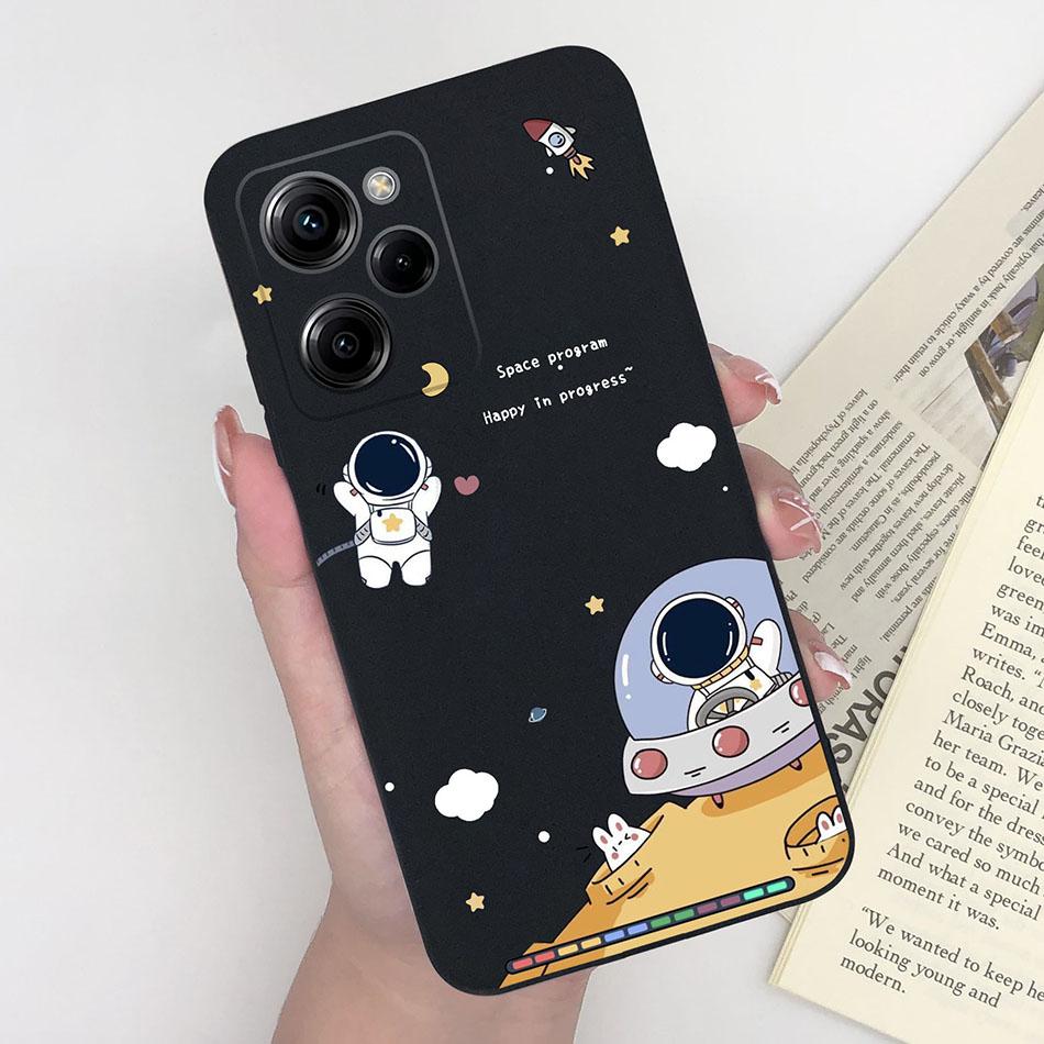 Silicone Case For Xiaomi Poco X5 Pro Pilot Bear Back Cover For POCOX5 X5Pro 5G Poco X 5 Pro Soft Matte Protective Phone Cases