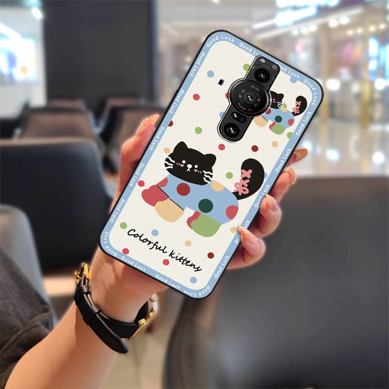 Soft Case Fashion Design Phone Case For Sony Xperia Pro-I Durable Back Cover Shockproof Phone Pouch Graffiti Waterproof