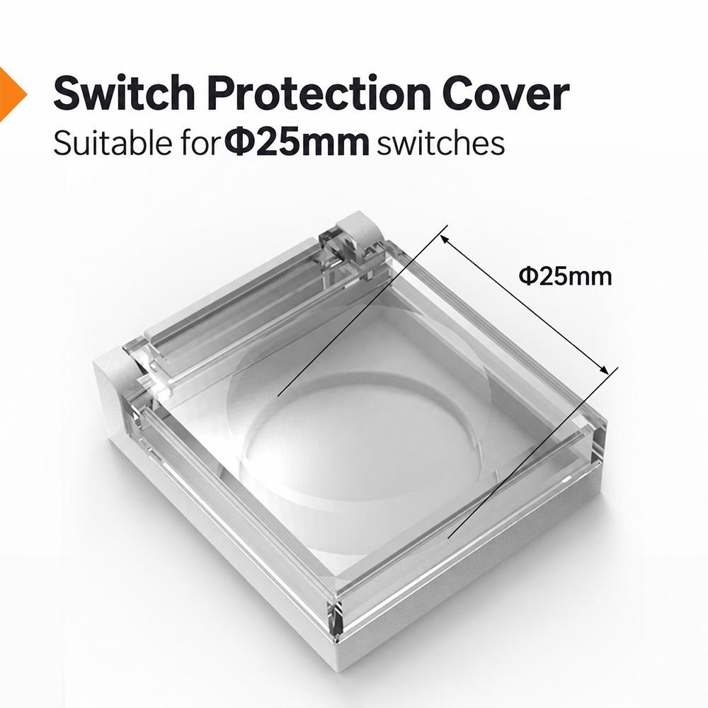 1Pcs ABS Base Button Switch Protective Cover for Industrial Panel Control Box
