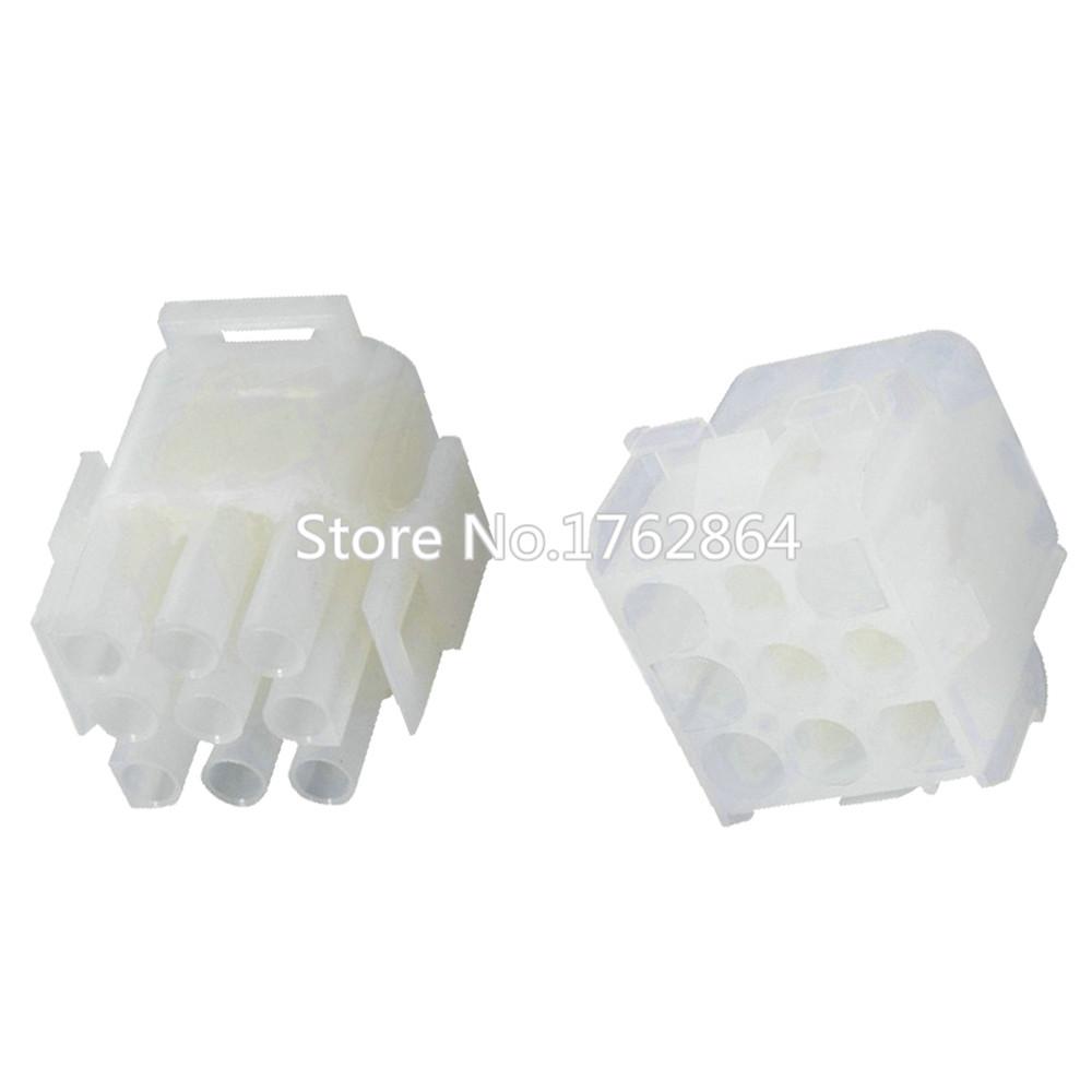 5 Sets 9 Pin White Plastic Parts Automotive Waterproof Connectors Harness Connector with Terminal Plug DJ3091-2.1-11/21