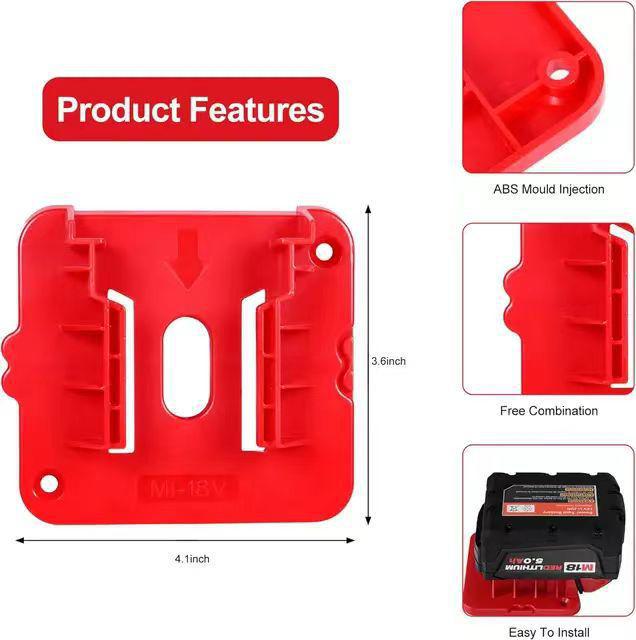 

Док-станция Milwaukee M18S Battery Mount 18 В 2 pieces