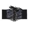 Retro Lace Waist Belt High Elasticity Slimming Body Women's Wide Belts External Wear Lace-up Corset Belt