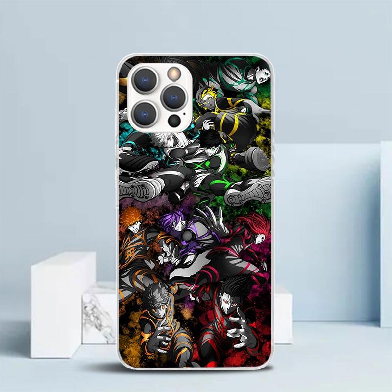 Etui na telefon z motywem anime piłkarskiego Blue Lock Dla IPhone 16 17 Air 16E 15 14 Plus 13 Mini 12 11 Pro Max 7 8 + SE 2020 Miękki tył z TPU