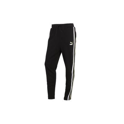 Running Training Track Pants with Side Logo Tape Women Bottoms Black 531079-01