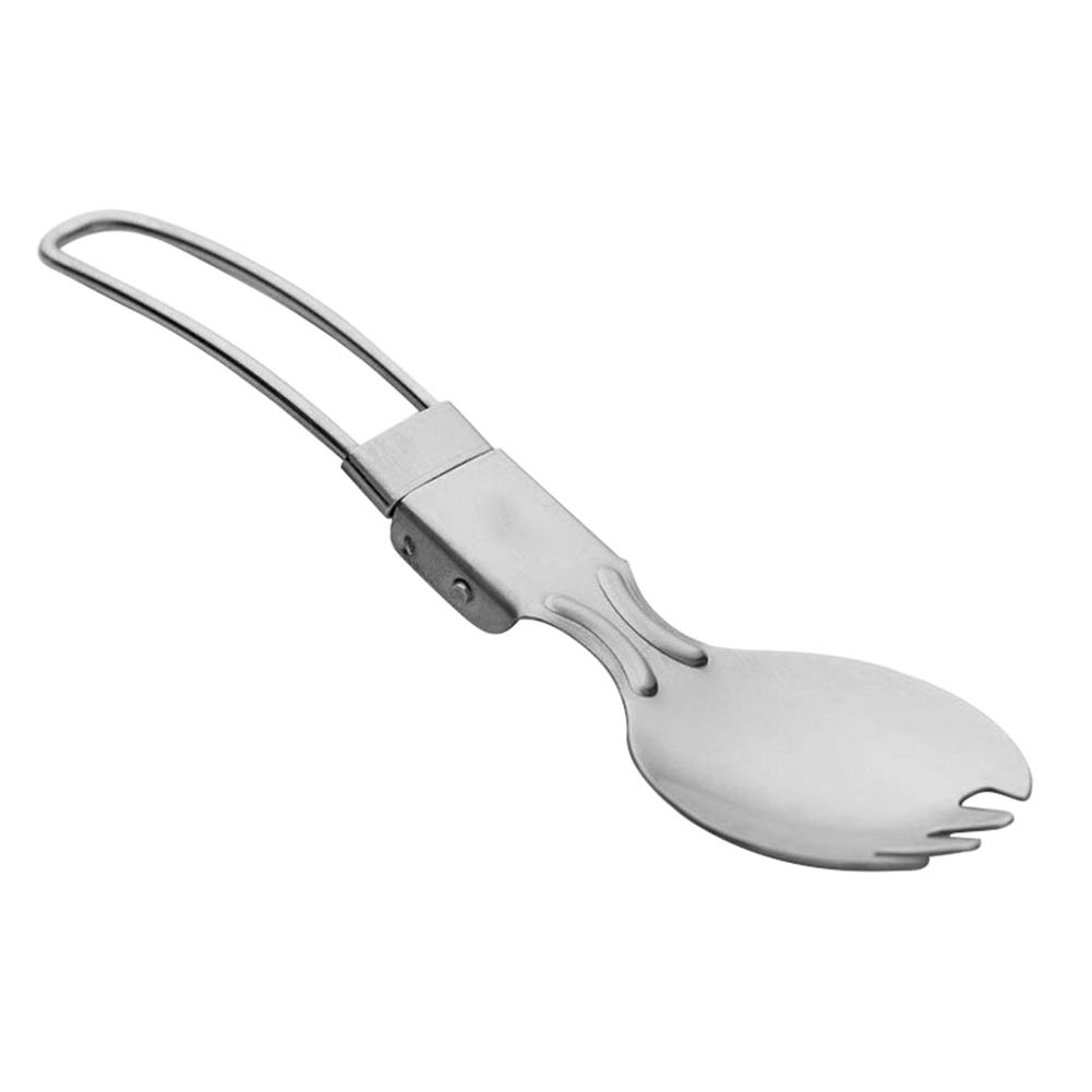 

Stainless Steel Spoon and Fork All-in-one Travel Cutlery Fork and Spoon 2 in 1 Flatware for Camping Hiking Picnic Backpacking