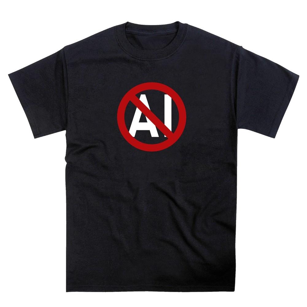 

Say No to AI, Chat GPT LLM, Generative Artificial - Premium Quality Tshirt M