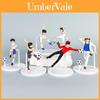 Captain Tsubasa Anime Karakters Spelend Voetbal Scène Model Bureau Ornament Voor Fans En Display