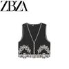 Jnleaog Summer New Arrival Women's Clothing Fashion Style French Fashion All-Match Casual Commute Style Embroider Vest