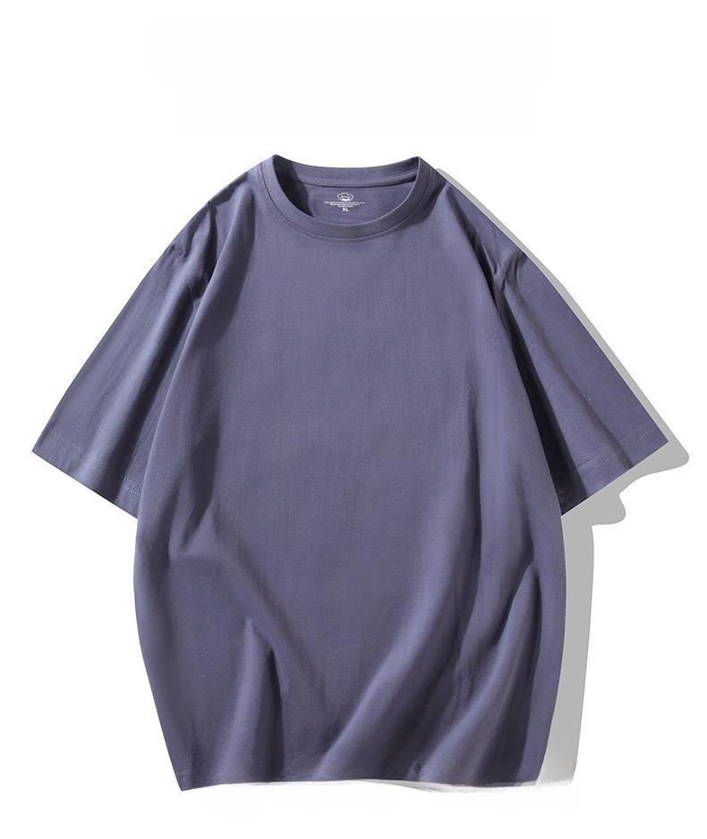 Pánské trendy bavlněné tričko volného střihu s potiskem - Krátký rukáv