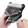 Kalimba Crystal Fox Shape Thumb Piano Kit 17 Key Beginner Music Instrument with BagBlack