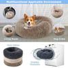 40-90cm Round Pet Bed For Large Dog Bed Super Soft Cat Carpet Bed Long Plush Dog House For Medium Dog House Winter Warm Sleeping