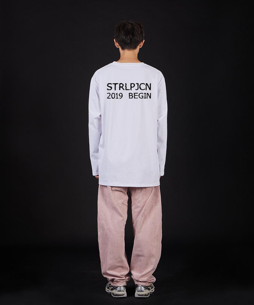 ASTRAL PROJECTION Ap Studio Begin Oversized Long Sleeve T-Shirt_White