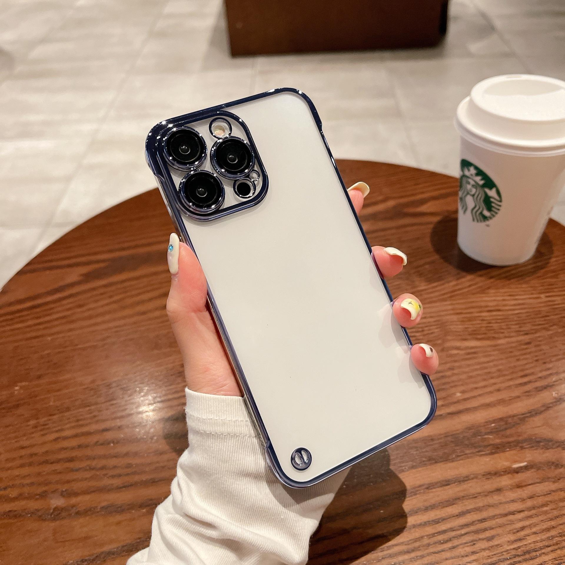 

Suitable for Iphone16e Ultra-thin Electroplated Borderless 16promax Phone Case 15 Magnetic Anti-drop Transparent Heat Dissipation Apple 11Promax