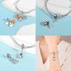 Charms Plataoriginales Luminous Pumpkin Beads For Charms Copper Bracelet Beads Jewellery Making Women'S Gift