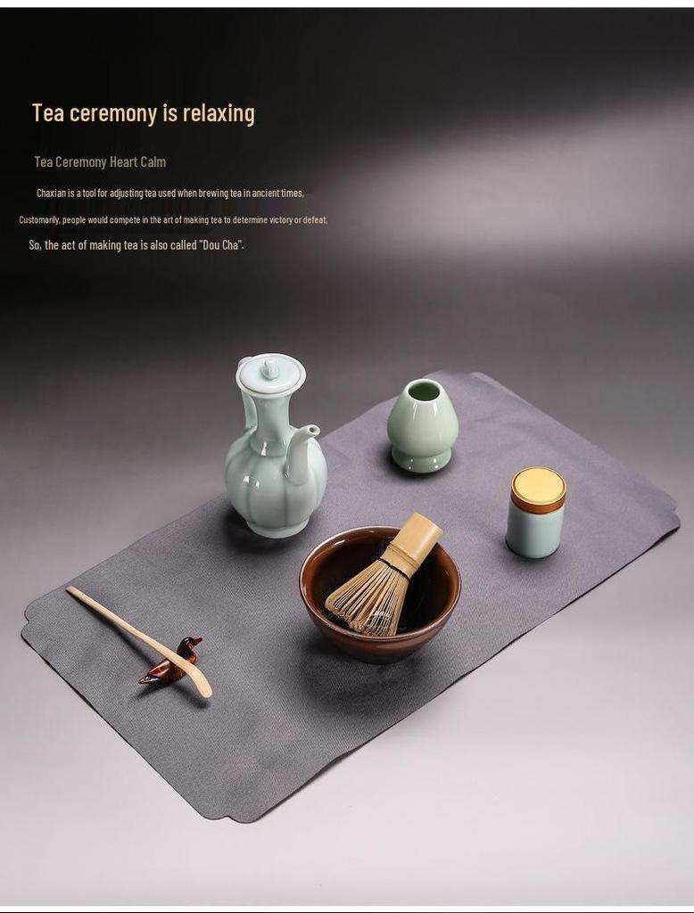 Song Dynasty-Inspired Ceramic Handheld Tea Pot for Tea Competition and Practice