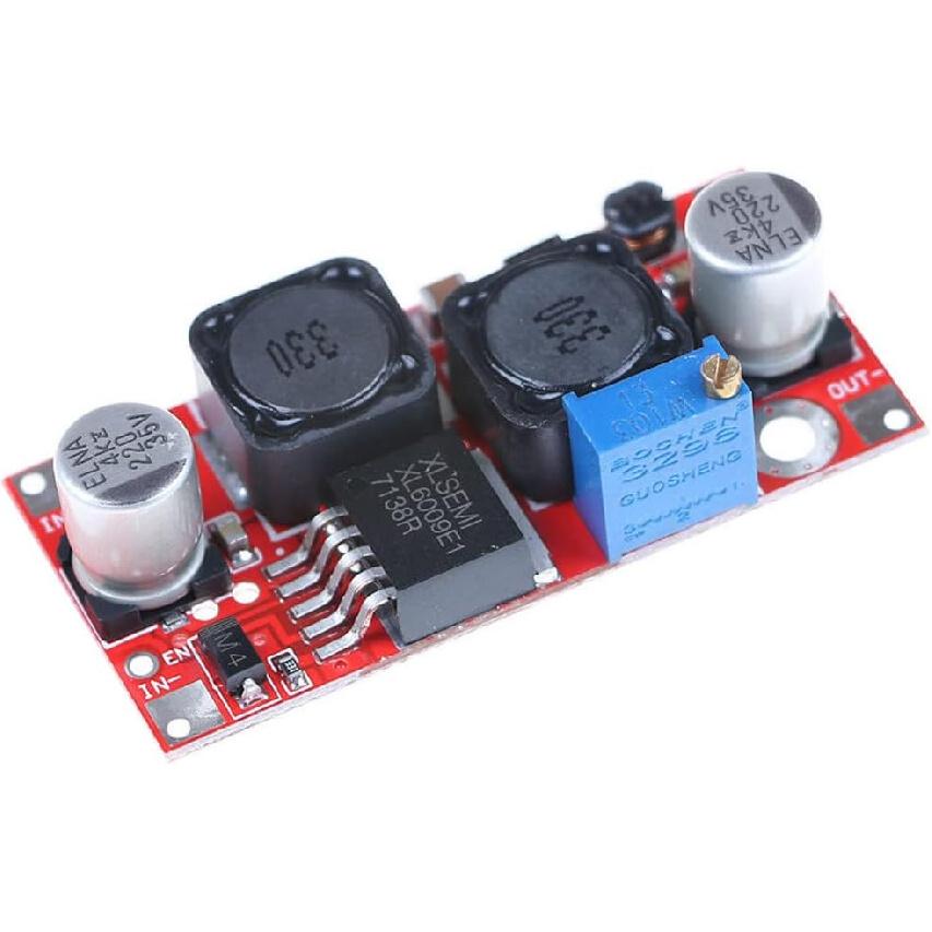 JacobsParts XL6009 DC Buck Boost Step Up or Down Adjustable Voltage Power Module 5V 12V 24V 32V