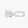 Padded Mini Bag Charm Light Gray