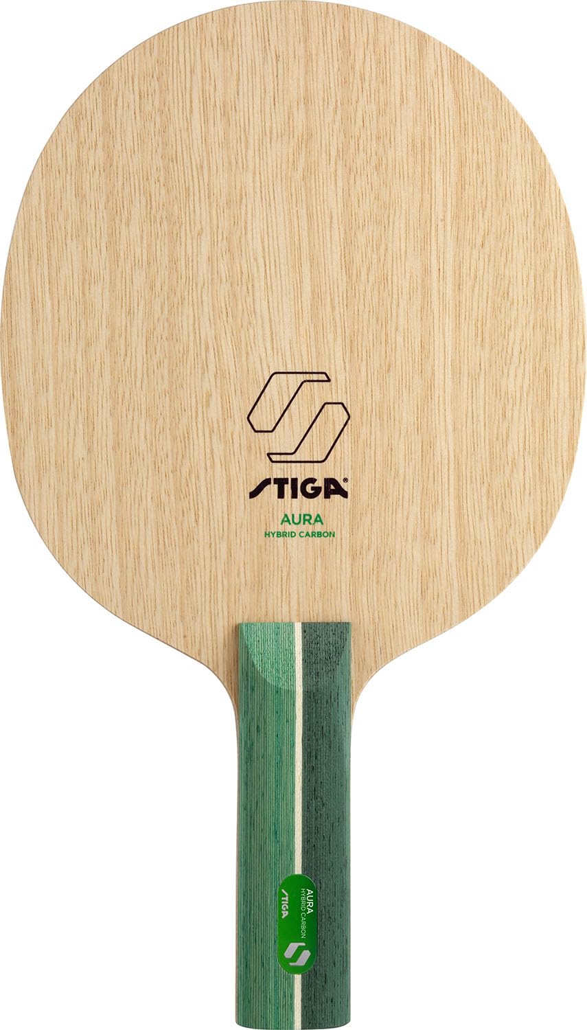 

STIGA Aura Hybrid Carbon Shakehand Table Tennis Racket, Straight, Rebound, and Control, 1602250137