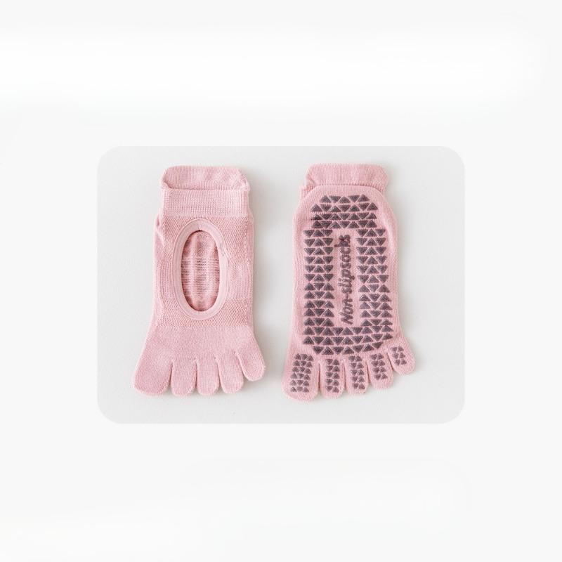 Damen Frühling und Herbst Neue Professionelle Rutschfeste Zehensocken für Yoga