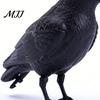 Window Decoration Crow Realistic Design Ornament, with Feather Texture Statue Texture, Stable Base Waterproof Sun-Resistant Gothic