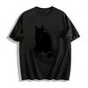 Bored Of Playing Chess Cat Graphic Tee Pure Cotton T-shirt