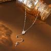 Women's 18K Gold Plated Titanium Stainless Steel Virgin Mary Cross Necklace - Waterproof Casual European and American Style.