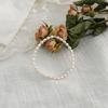 Korean version of transfer beads, natural freshwater pearl bracelet, millet bead elastic bracelet, girlfriend jewelry style bracelet.