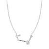 Beixi S925 Sterling Silver Constellation Necklace - Shiny Galaxy Symbol Clavicle Chain