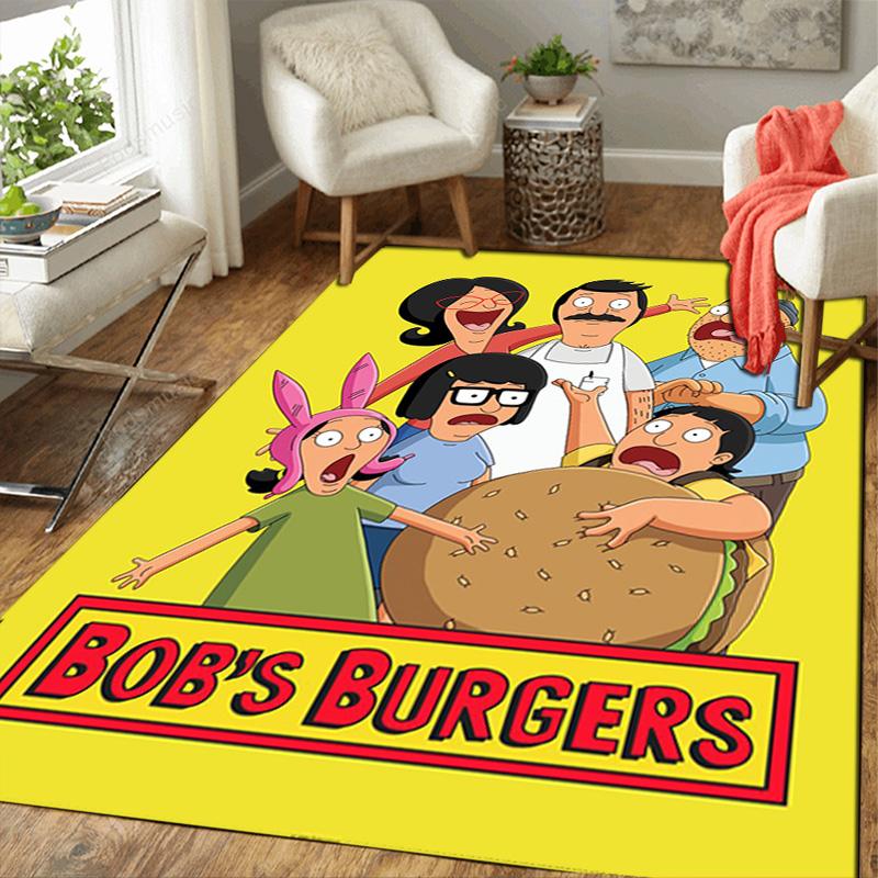 Bob's Burgers Rug Floor Mat for Living Room or Bedroom Soft and Comfortable Carpet a Gift for Birthday and Holiday.