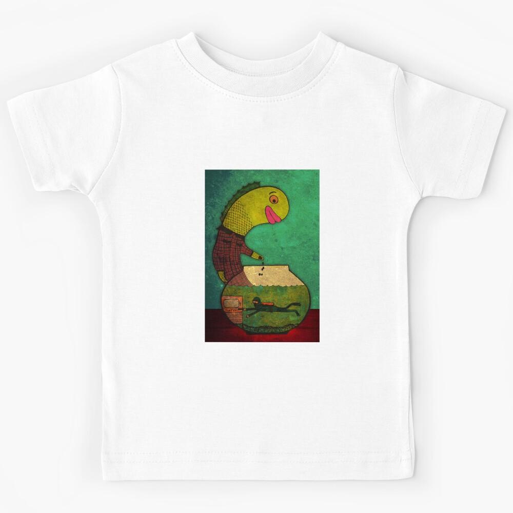 swimming in a fish bowl Kids T-Shirt 160