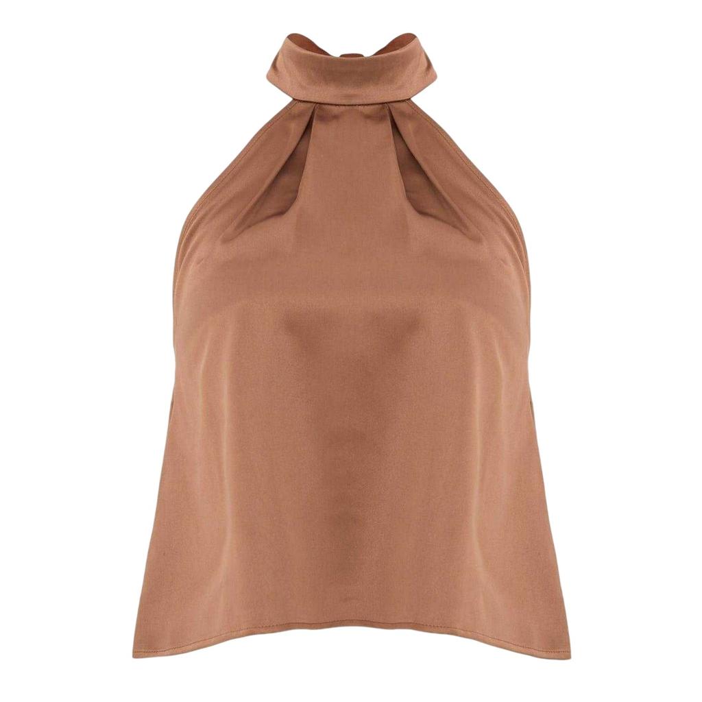 I Saw It First Womens/Ladies Satin Halter Top